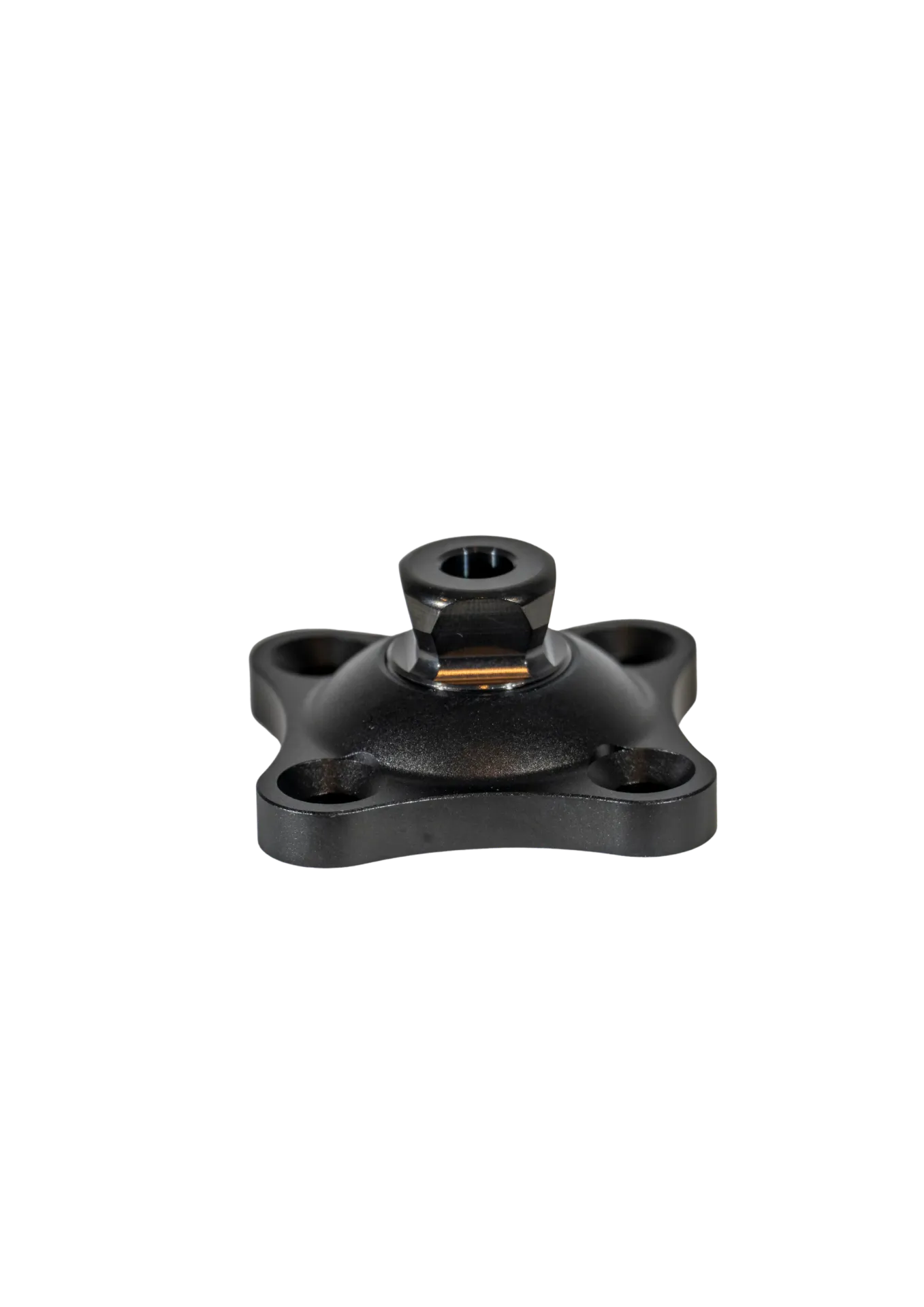 4 Hole Connector, Pyramid, Al, Black