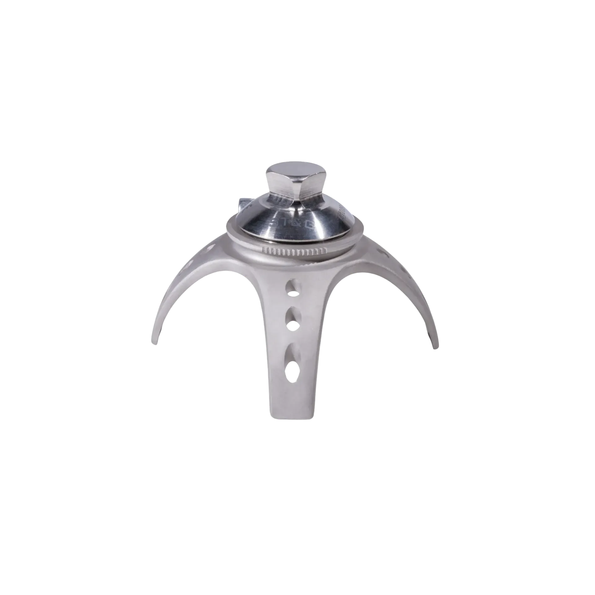 SS 3 Prong Rotating Base with Ti Rotating Pyramid (1221S & 1215T)