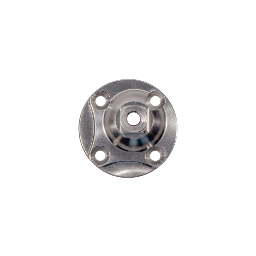 [1827T] Diagonal Offset 4 Hole Pyramid w/Round Base, Ti